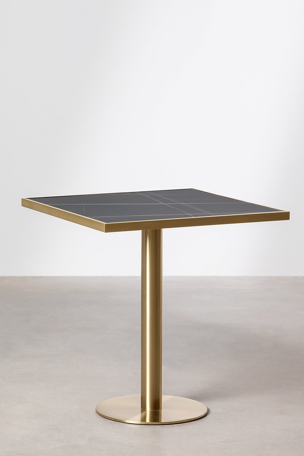 Square Bar Table in Stoneware (70x70 cm) Manhattan, gallery image 2