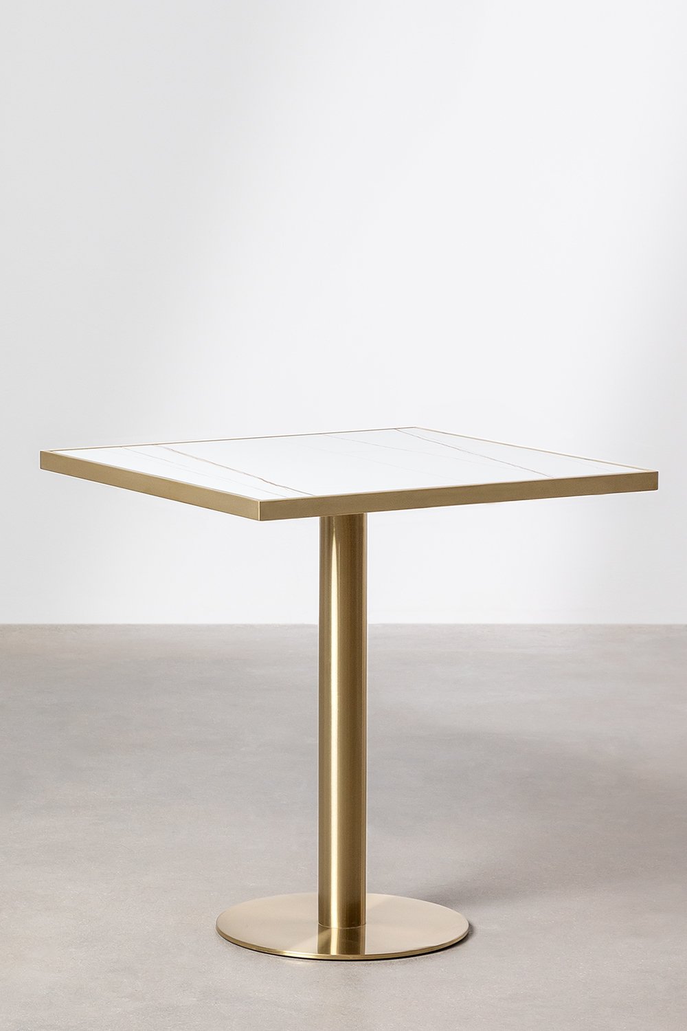 Square Bar Table in Stoneware (70x70 cm) Manhattan, gallery image 2