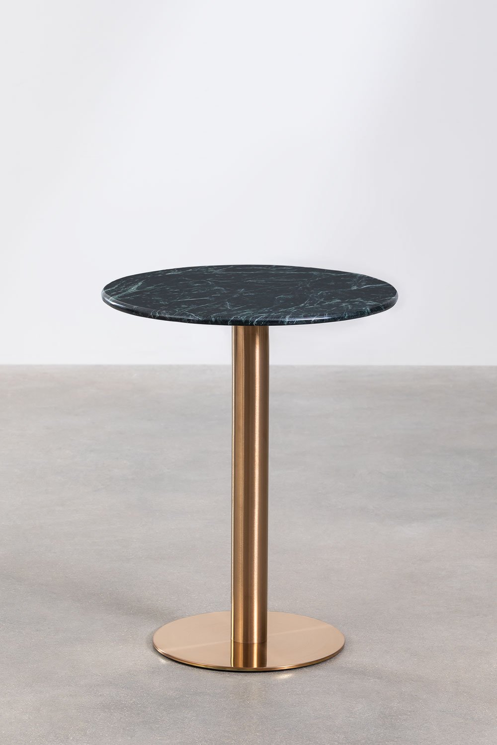 Cosmopolitan round marble bar table, gallery image 1