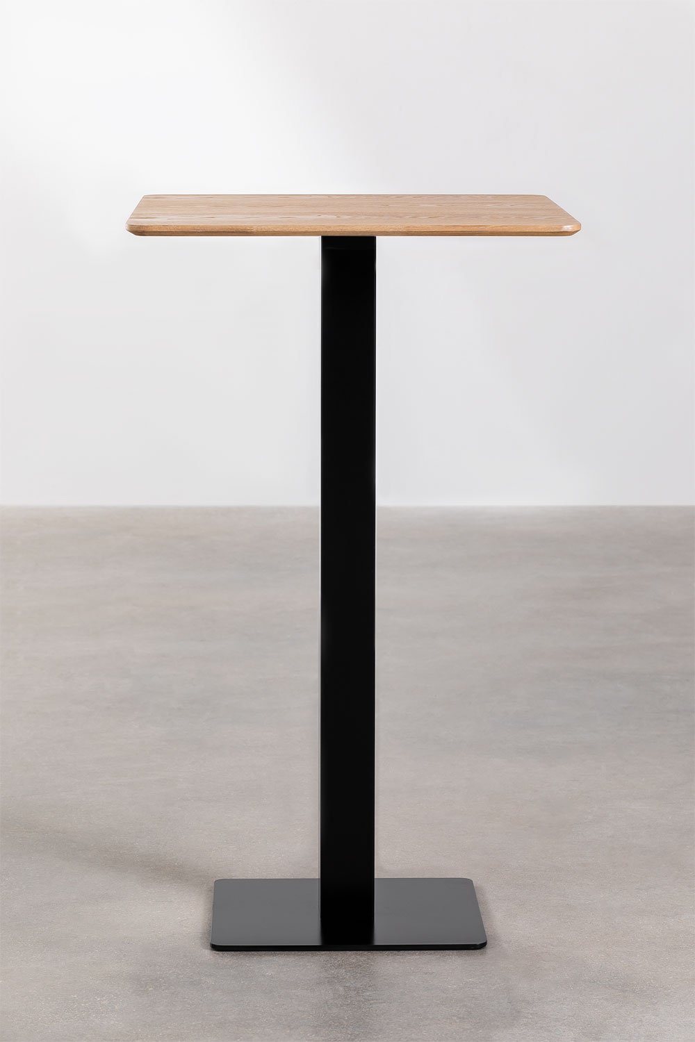 Square Ash Wood High Bar Table ESPRESSO, gallery image 2