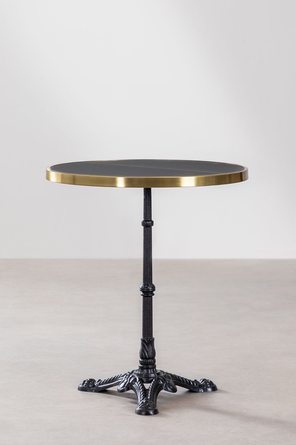 Round Bar Table in Gres Venezia Black, gallery image 3