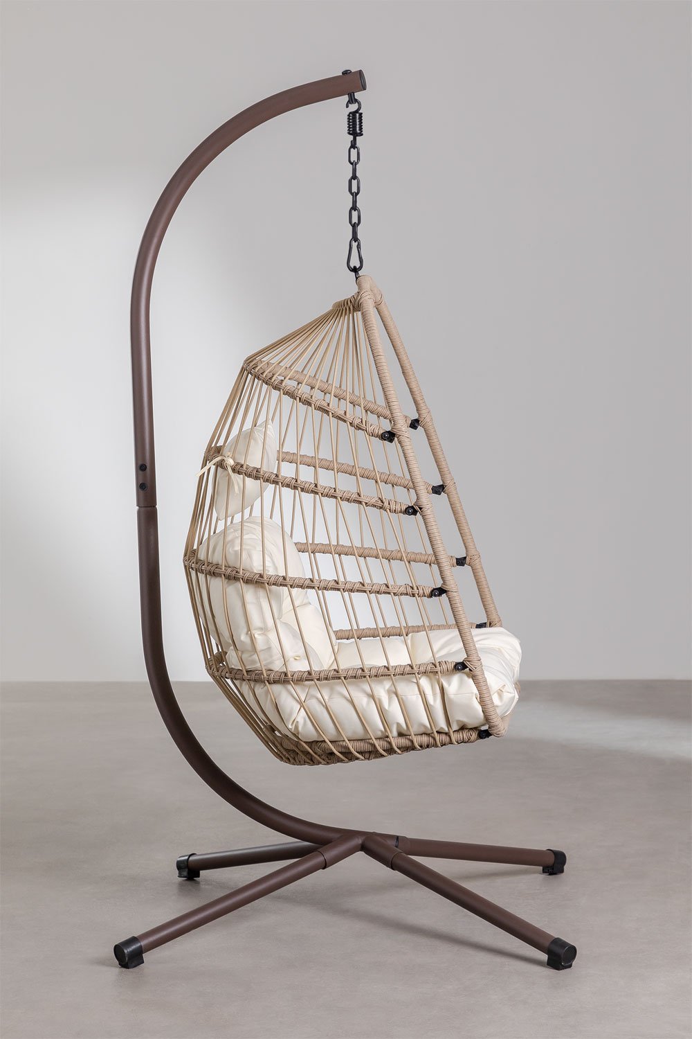 Hanging Chair with Base and Cushion Anoop, gallery image 2