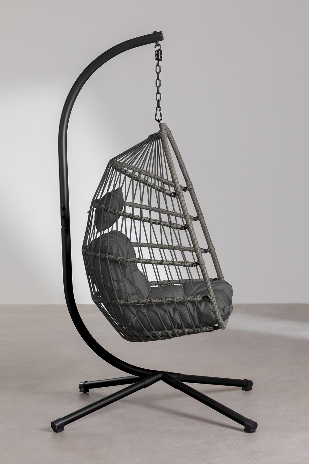 Hanging Chair with Base and Cushion Anoop, gallery image 2