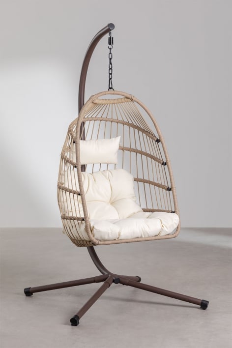 Hanging Chair with Base and Cushion Anoop
