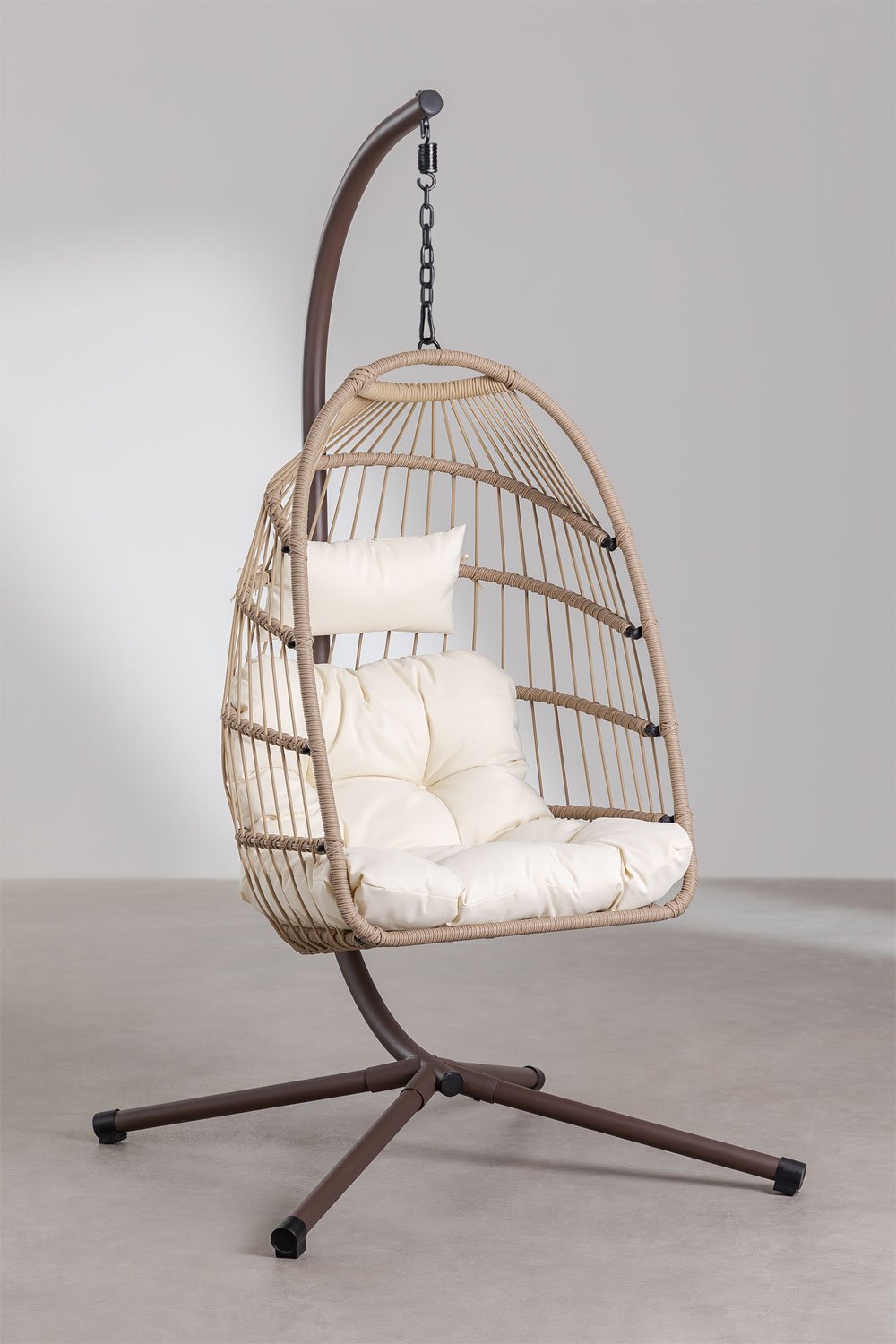 Hanging Chair with Base and Cushion Anoop, gallery image 1