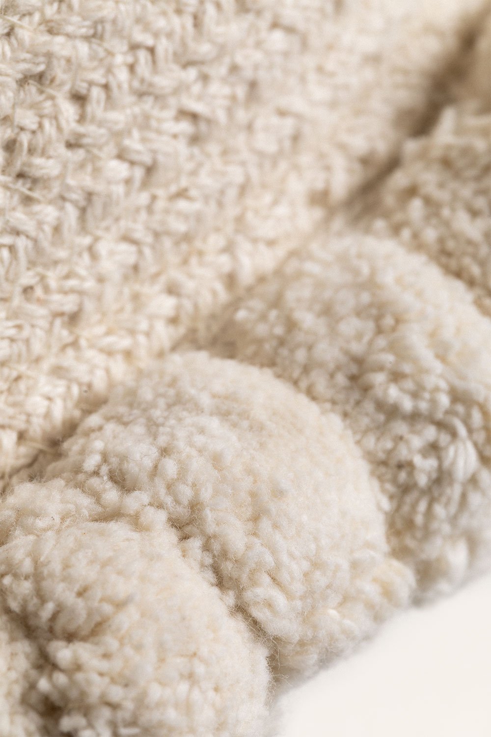 Olets Round Cotton Braided Cushion, gallery image 4