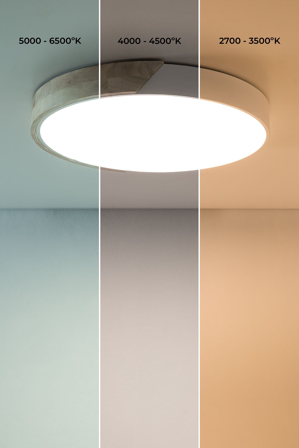 Jan round iron LED ceiling light, gallery image 5