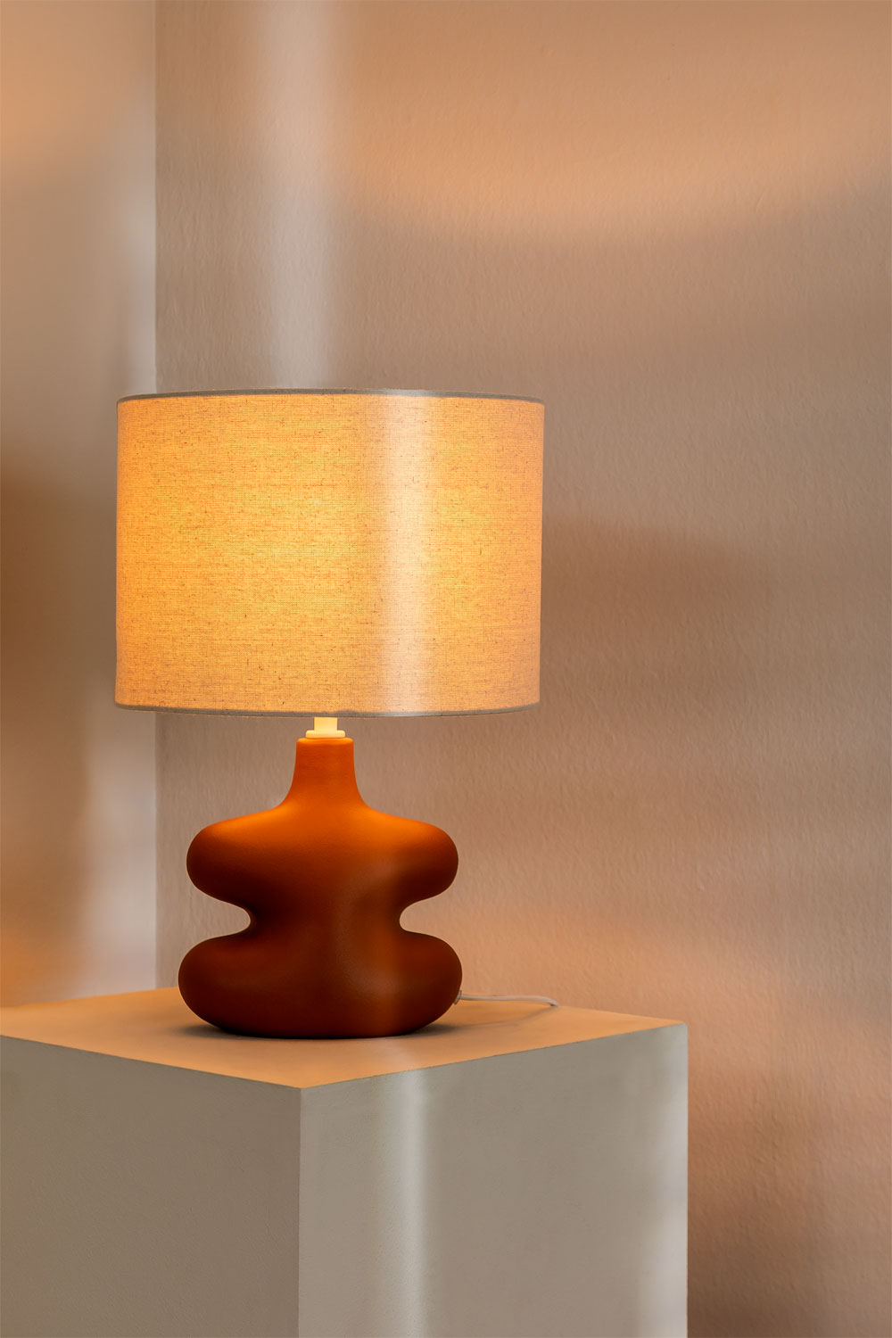 Orange table best sale lamp