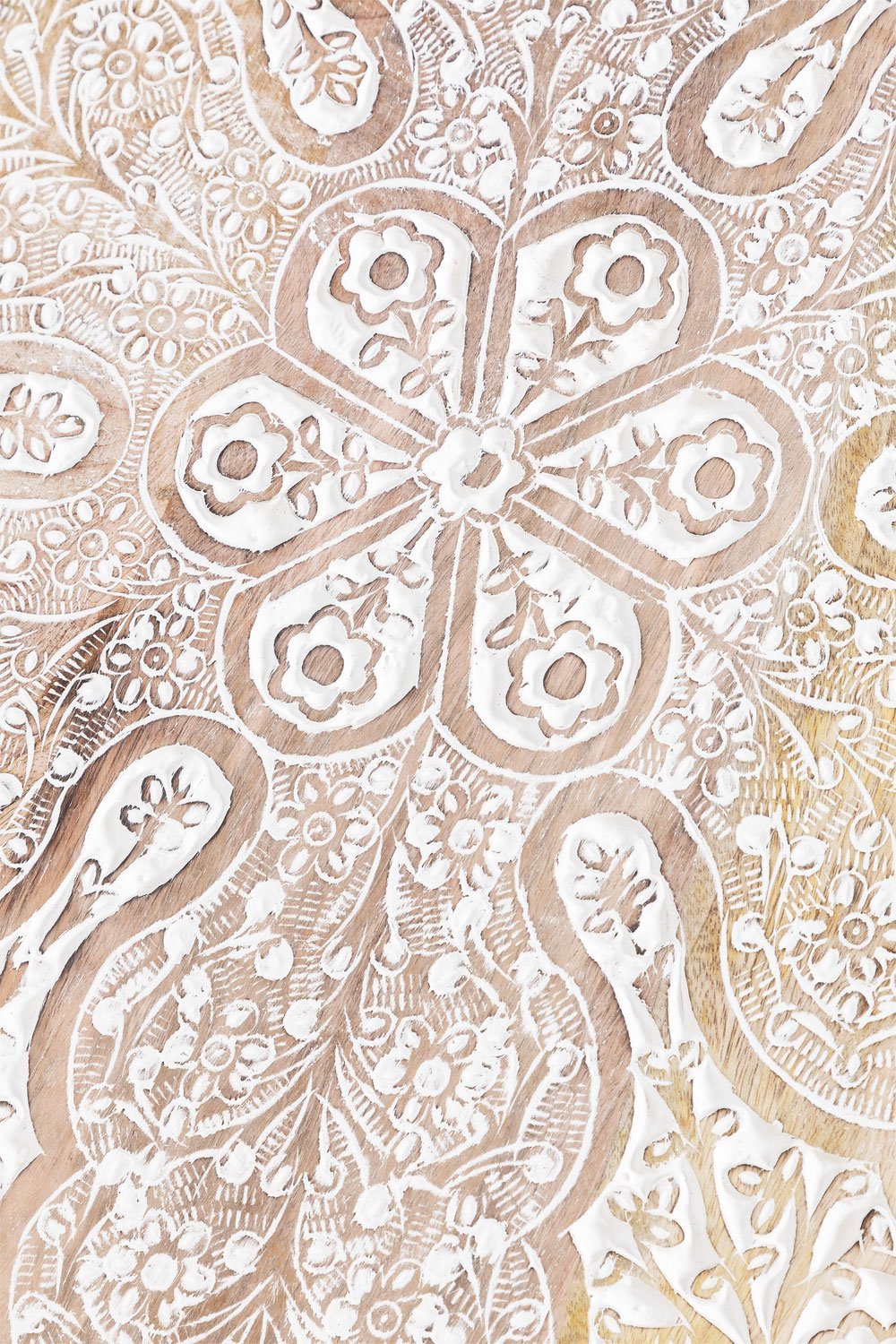 Round Folding Side Table in Mango Wood (Ø53 cm) Kasira  , gallery image 5