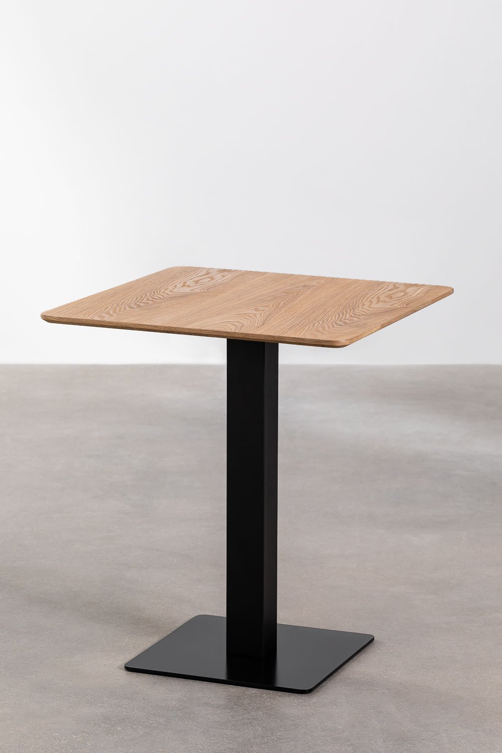 Square Ash Wood Bar Table Espresso, gallery image 2