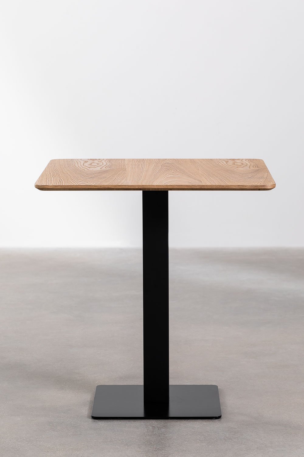 Square Ash Wood Bar Table Espresso, gallery image 2