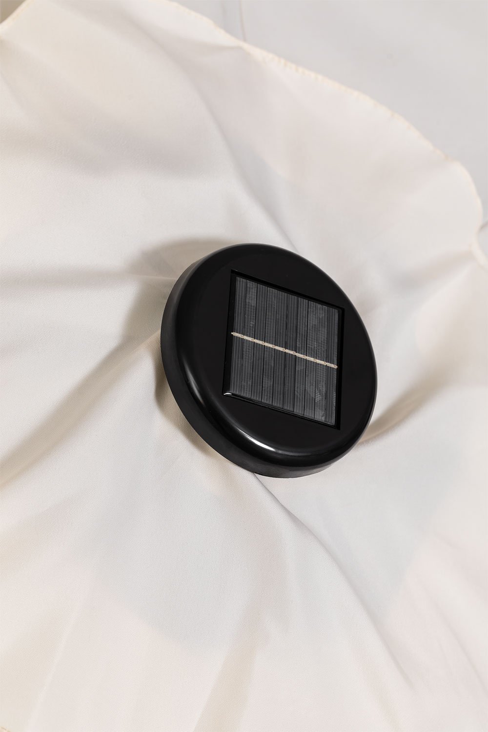 Umbrella Ø270 cm with light in fabric and steel Uzombras, gallery image 10