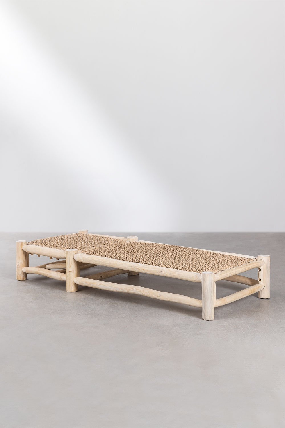 Reclining lounge chair in Bientina teak wood, gallery image 4