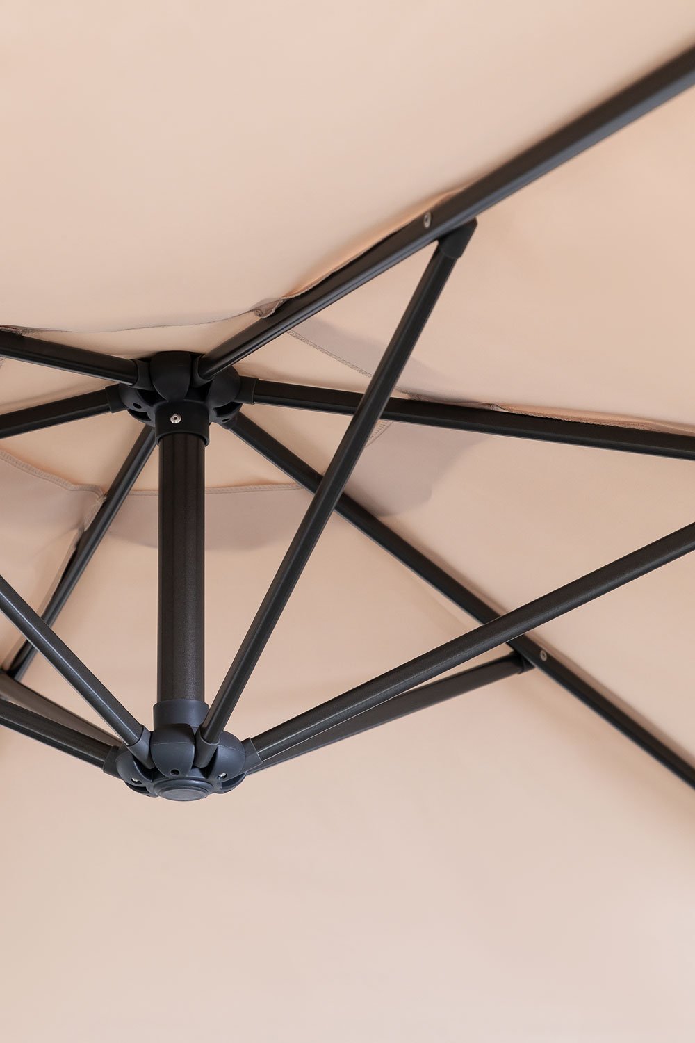 Gerran parasol Ø295 cm in fabric and steel, gallery image 4