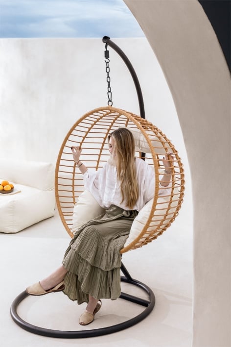 Yosif Garden Hanging Chair with Cushion