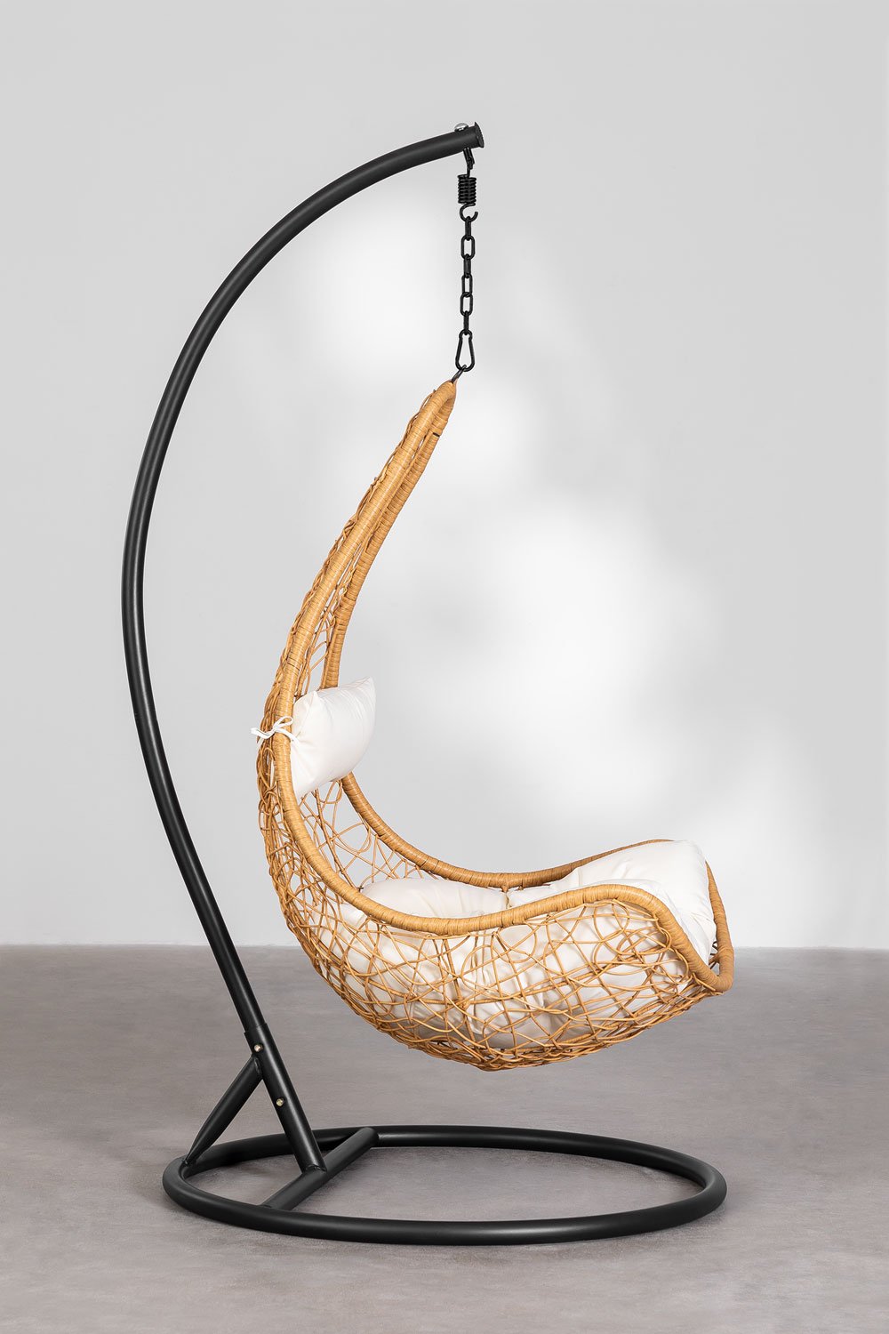 Danail hanging chair with cushion, gallery image 2