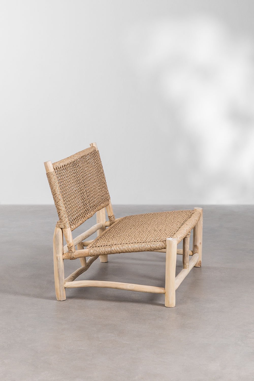 2-seater garden sofa in teak wood Bientina, gallery image 4