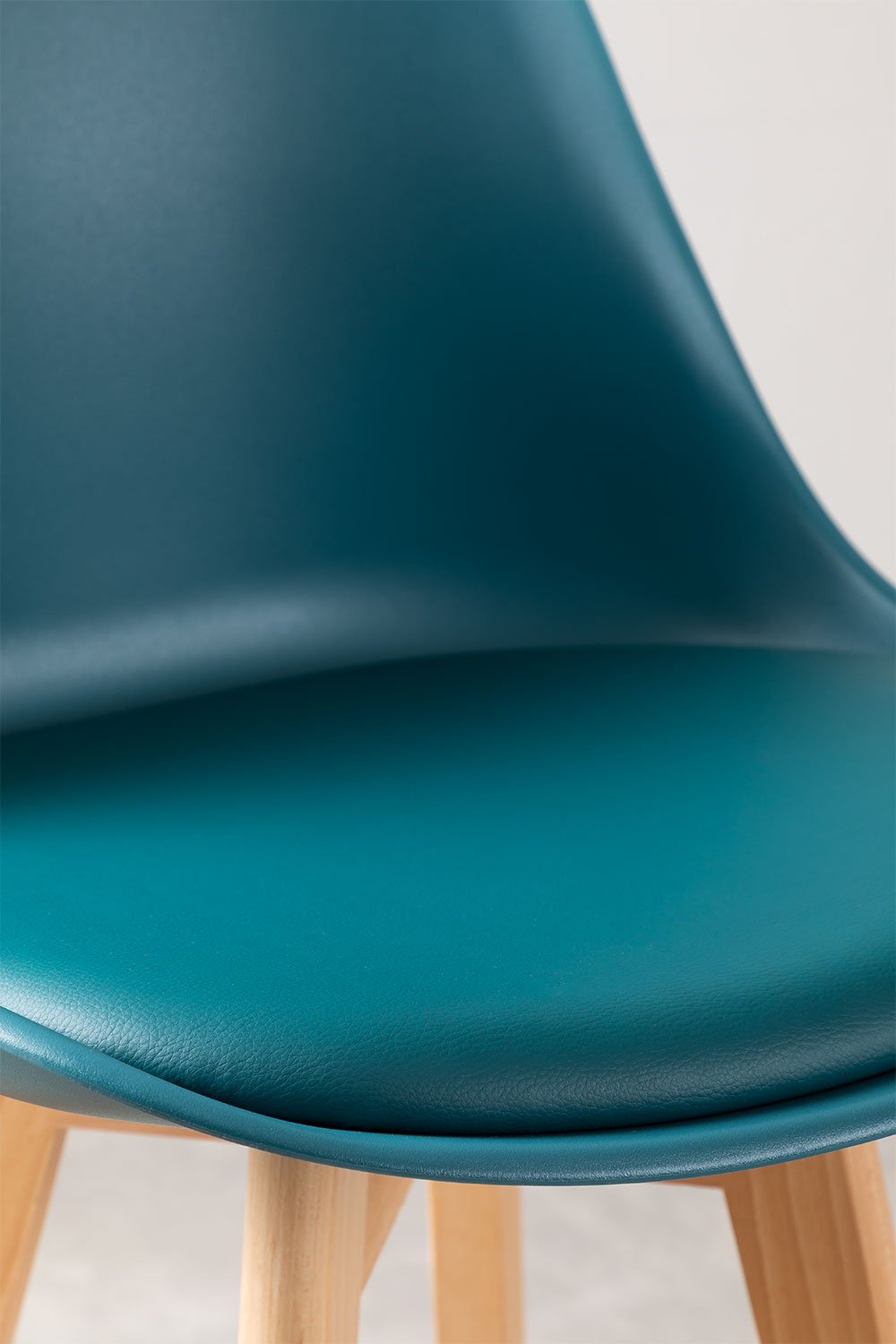 Nordic high stool with leatherette cushion, gallery image 6