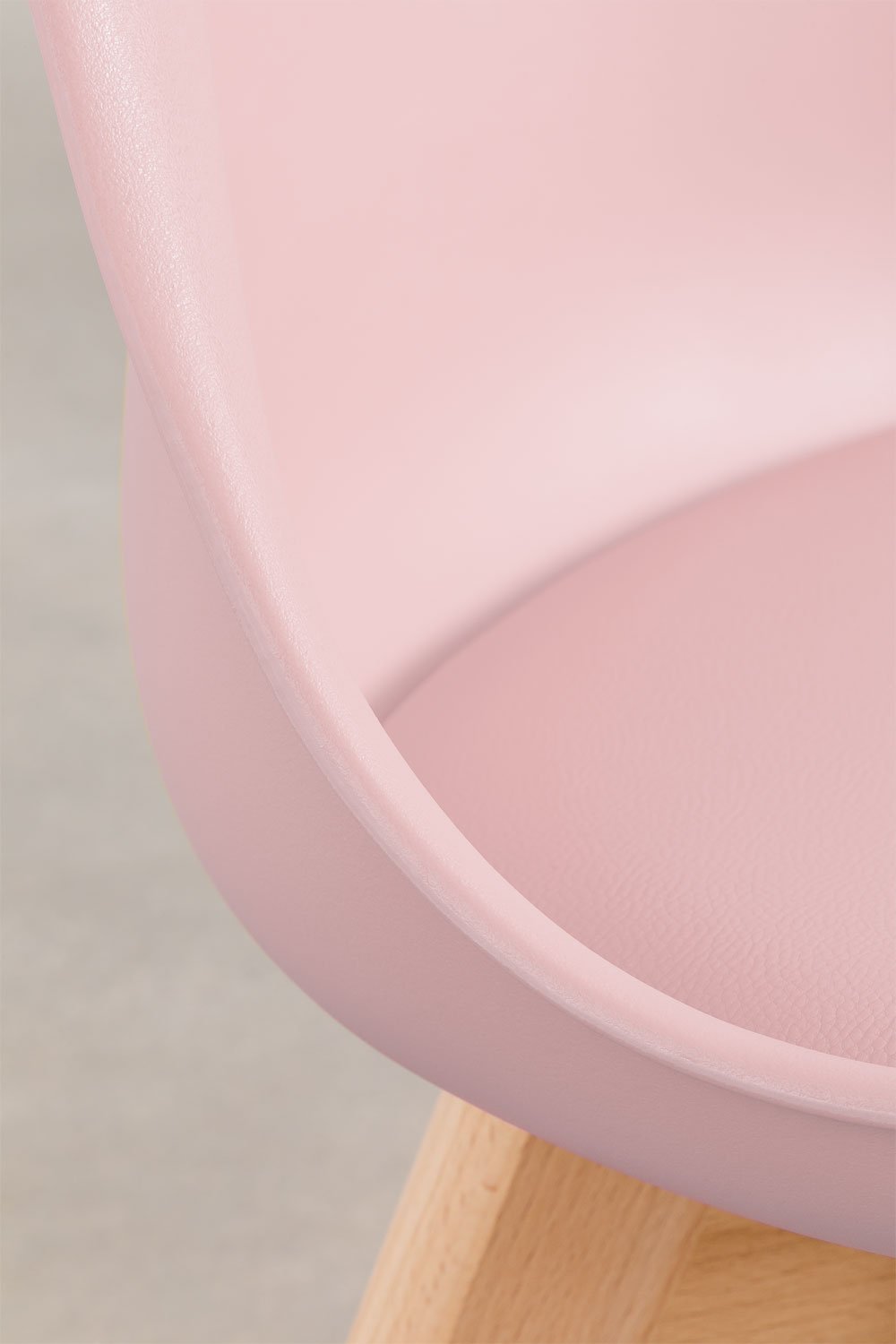 Nordic high stool with leatherette cushion, gallery image 5