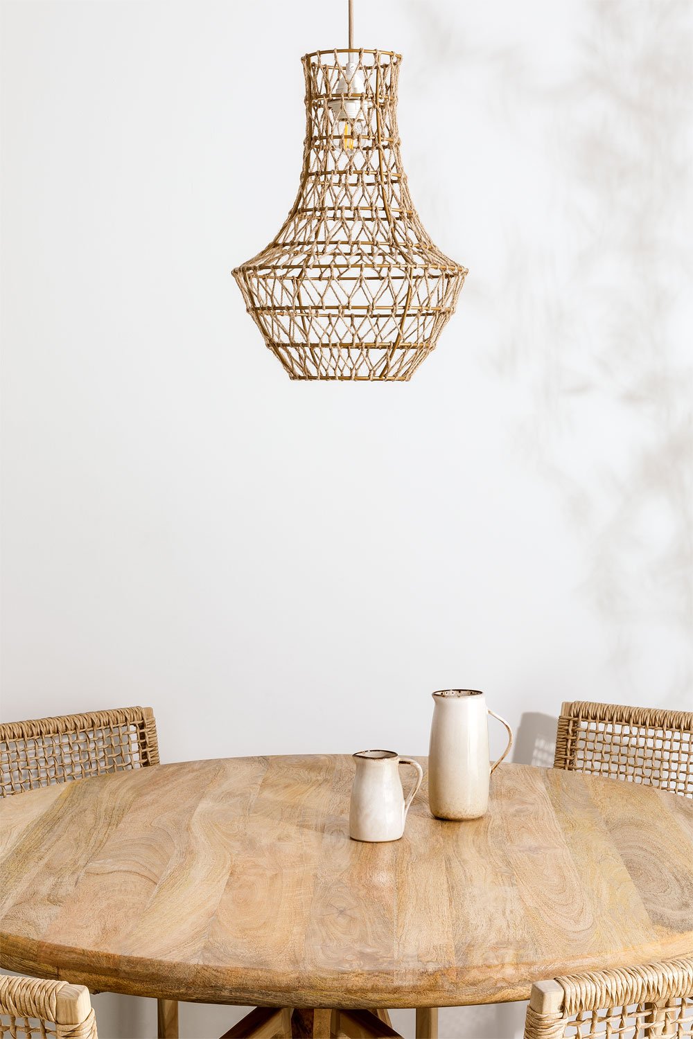 Jute Ceiling Lamp Izagre - SKLUM