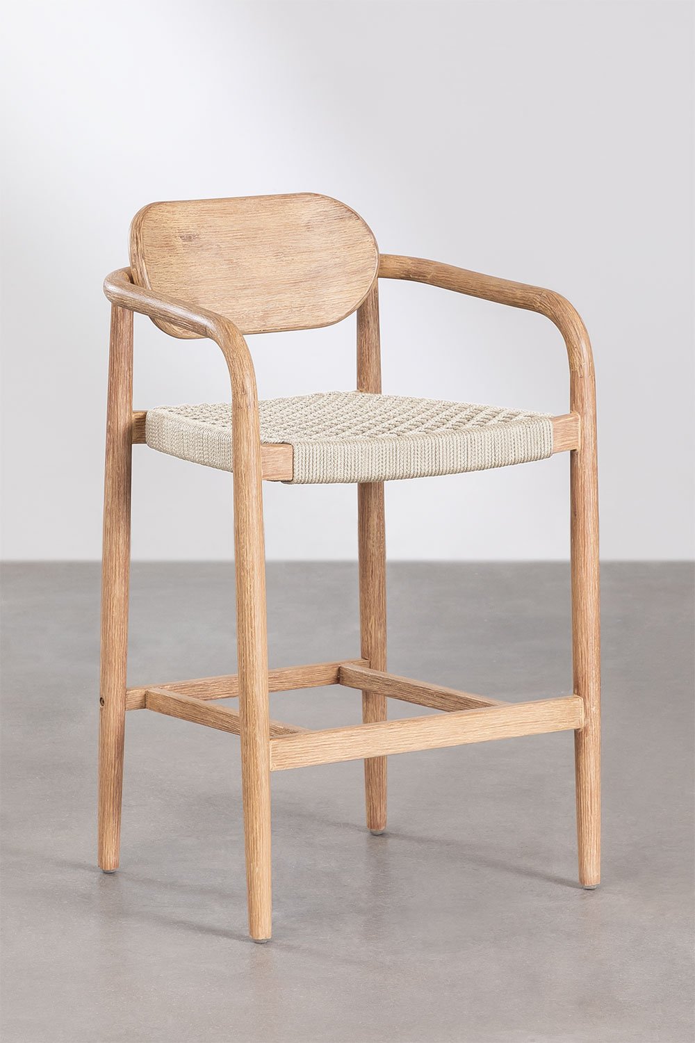 High Wooden Stool (66.5 cm) Naele, gallery image 1
