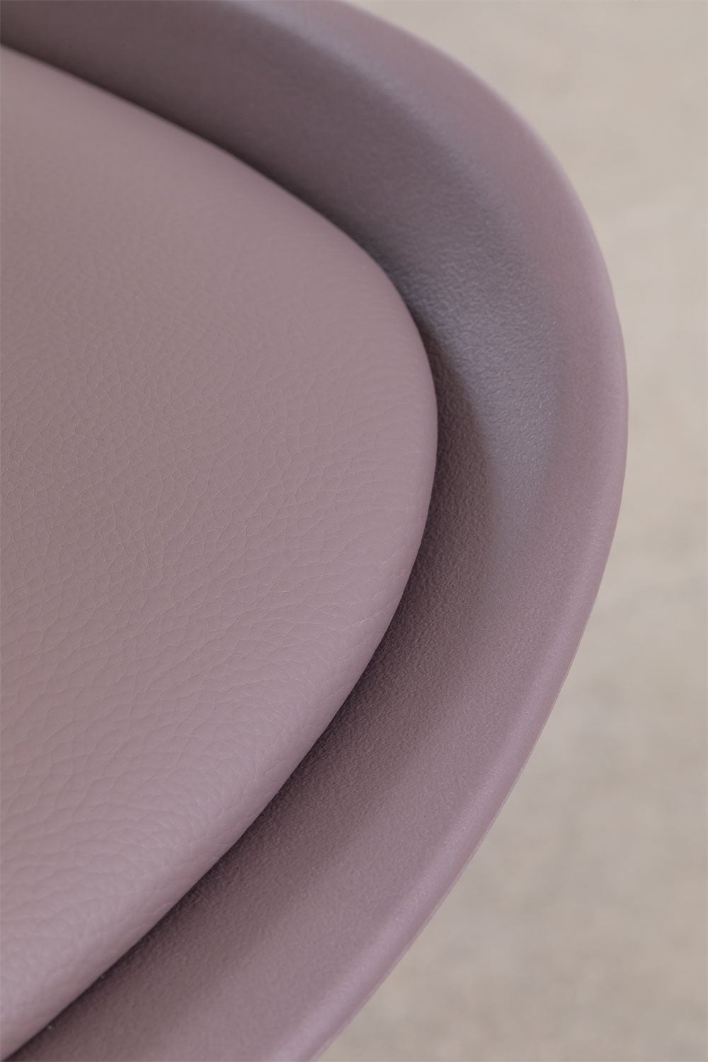 2-Pack high stools 75 cm with taupe grey faux leather cushion Nordic, gallery image 6