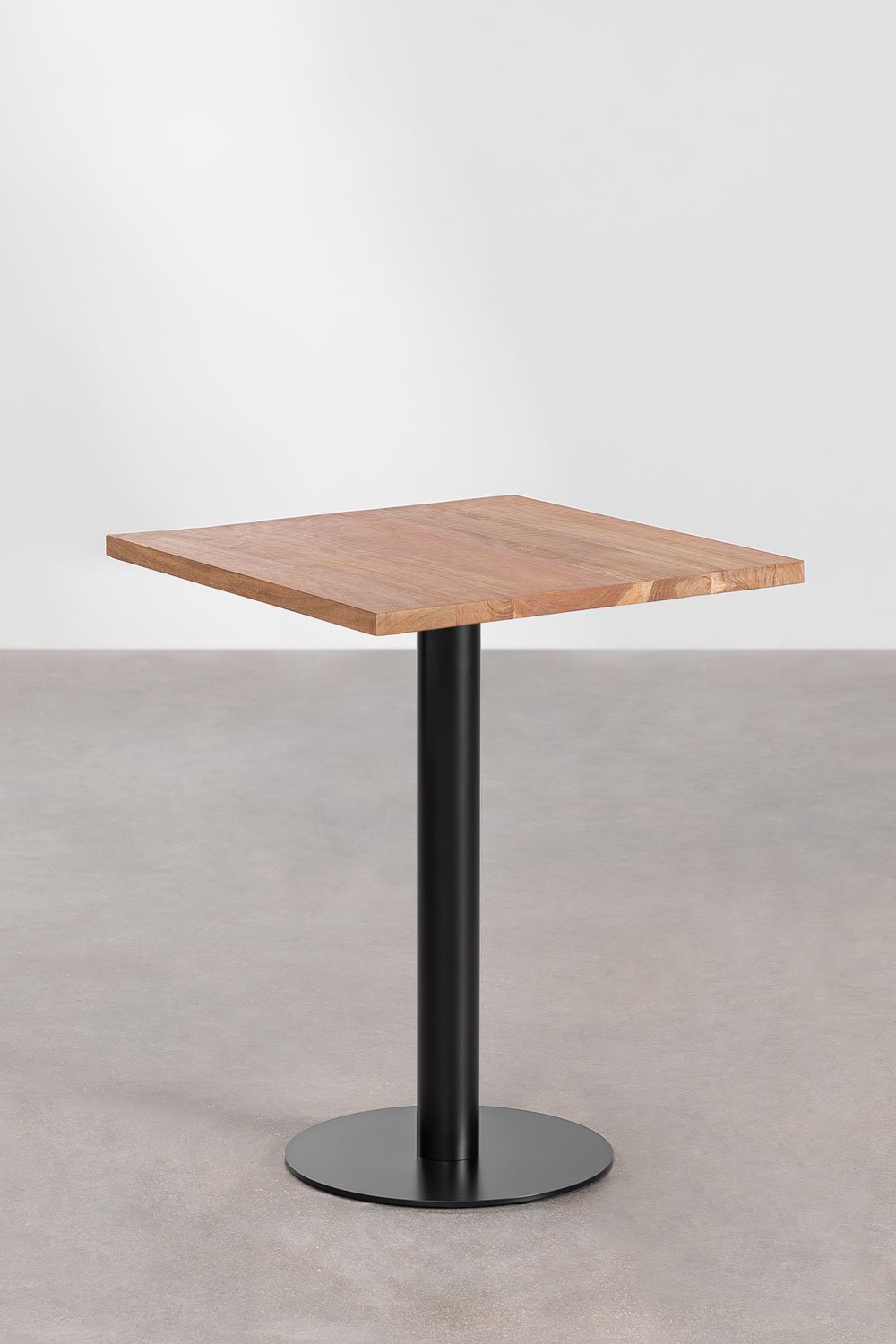 Acacia Wood Square Bar Table Macchiato, gallery image 1