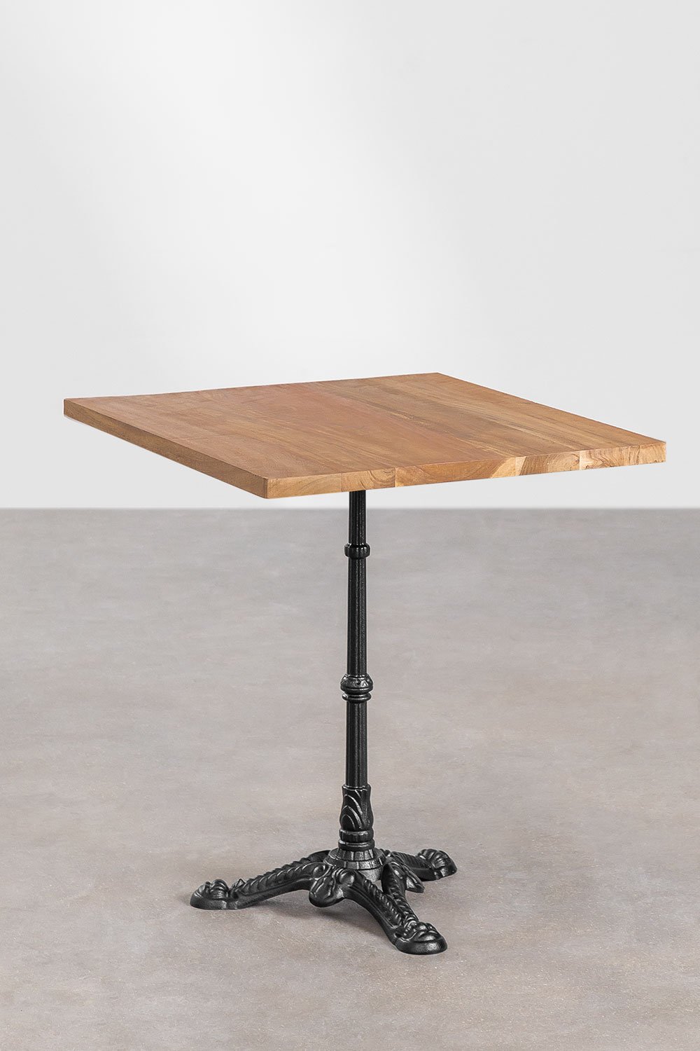 Square Acacia Wood Bar Table Aztec, gallery image 1