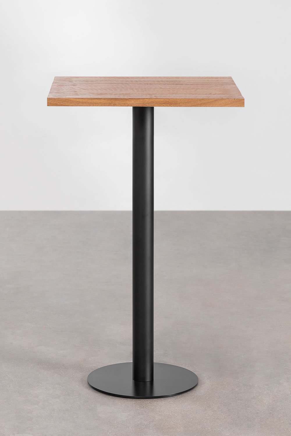 Square High Bar Table Acacia Macchiato Wood, gallery image 2