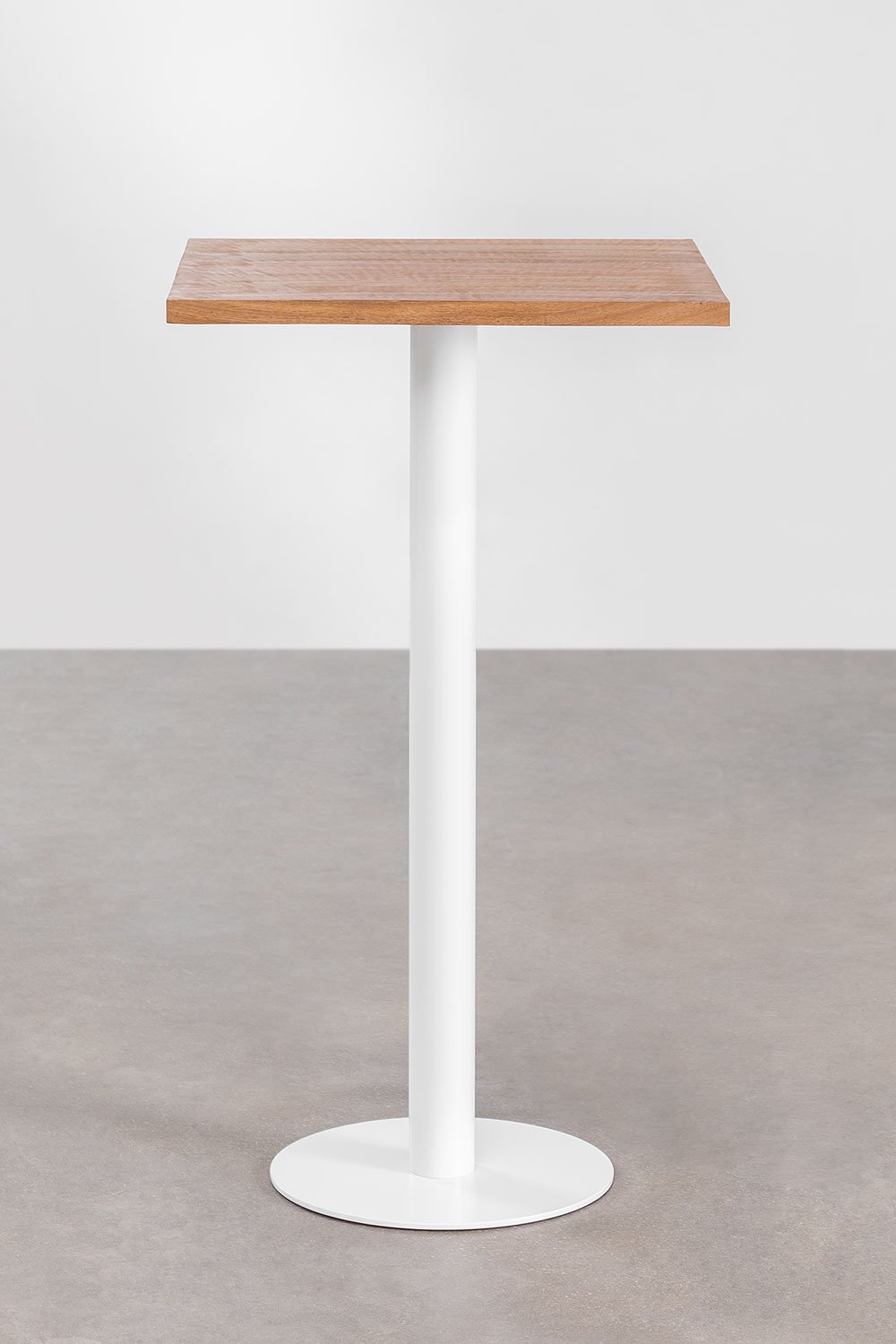 Square High Bar Table Acacia Macchiato Wood, gallery image 2