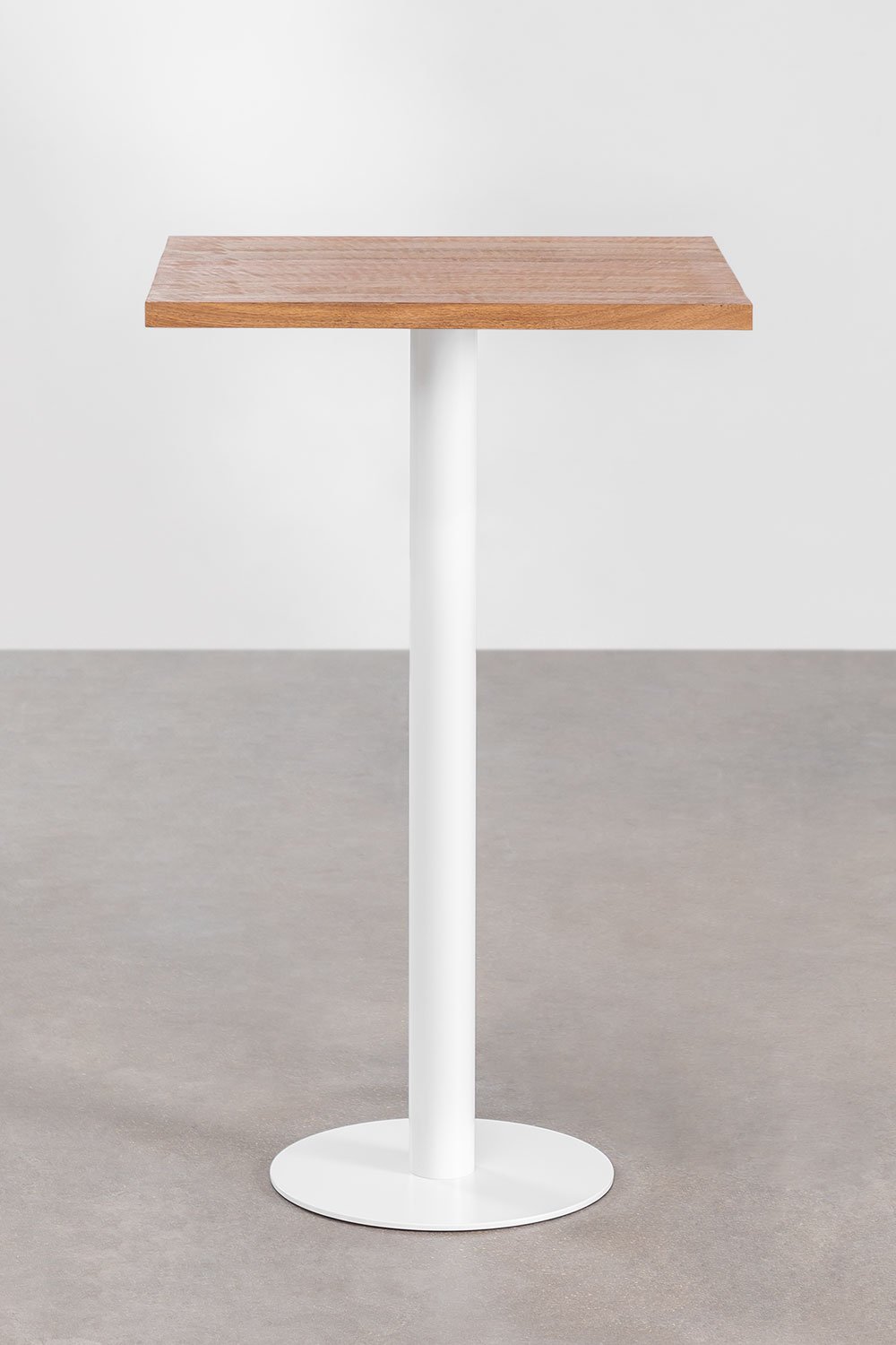 Square High Bar Table Acacia Macchiato Wood, gallery image 2