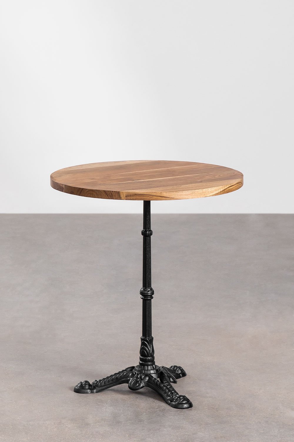 Round Bar Table in Aztec Acacia Wood, gallery image 1
