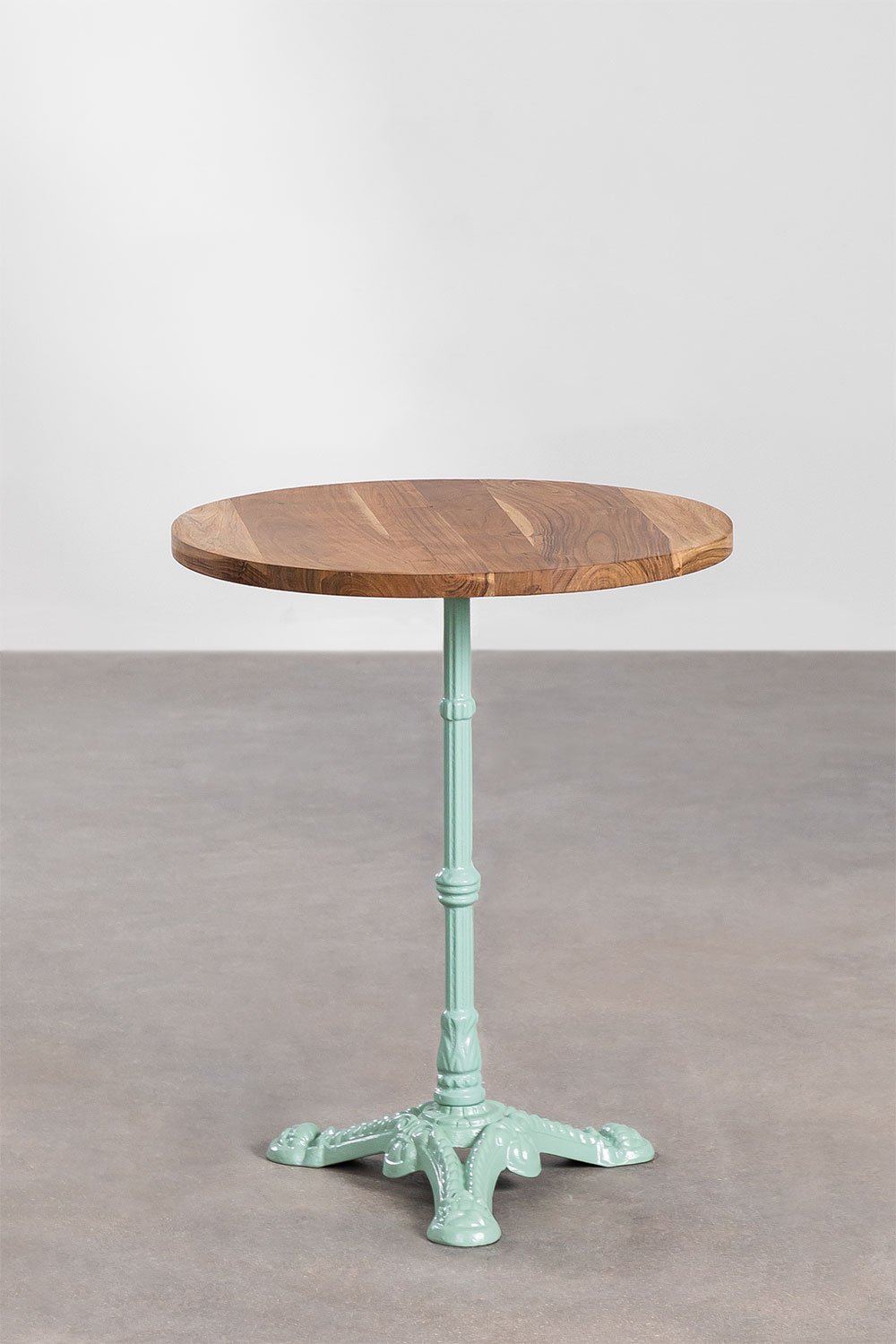 Round Acacia Wood Bar Table Vienna, gallery image 2