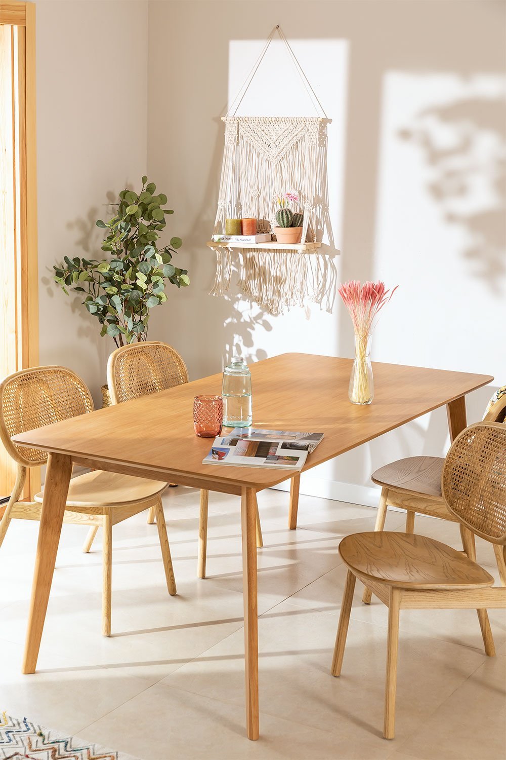 Rectangular Dining Table (180 x 90 cm) Kerhen, gallery image 1