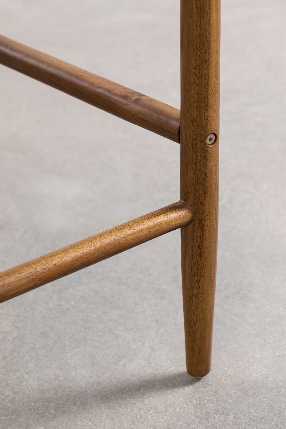 Garden High Stool in Teak Wood 65cm Orebro, gallery image 8