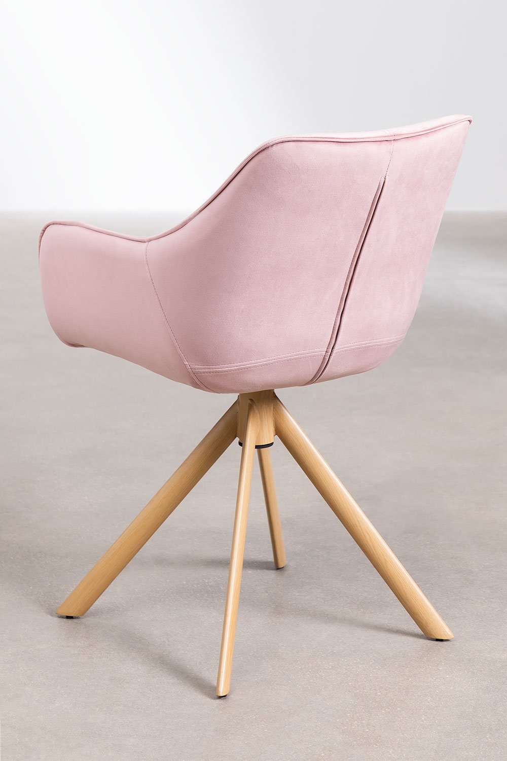 Lucy velvet dining chair, gallery image 3