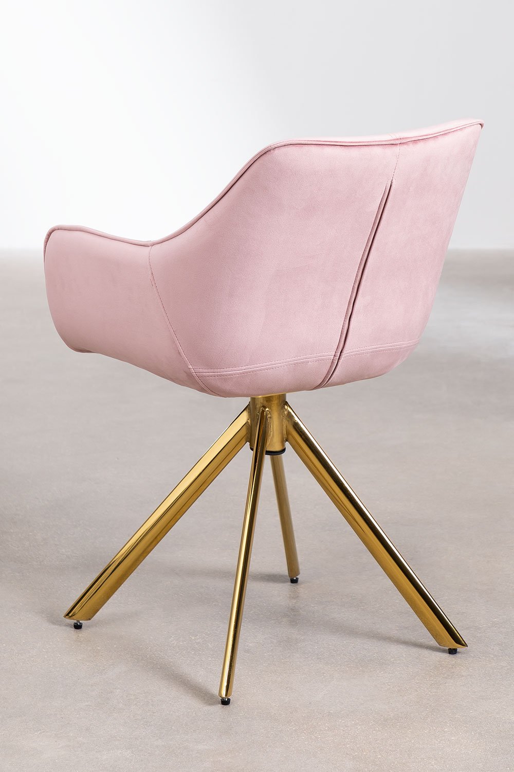 Lucy velvet dining chair, gallery image 3
