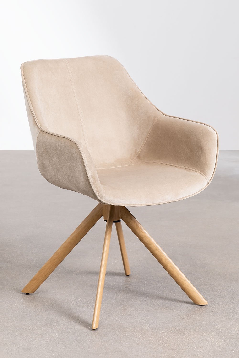 Set of 2 Velvet Dining Chairs LUCY, gallery image 1