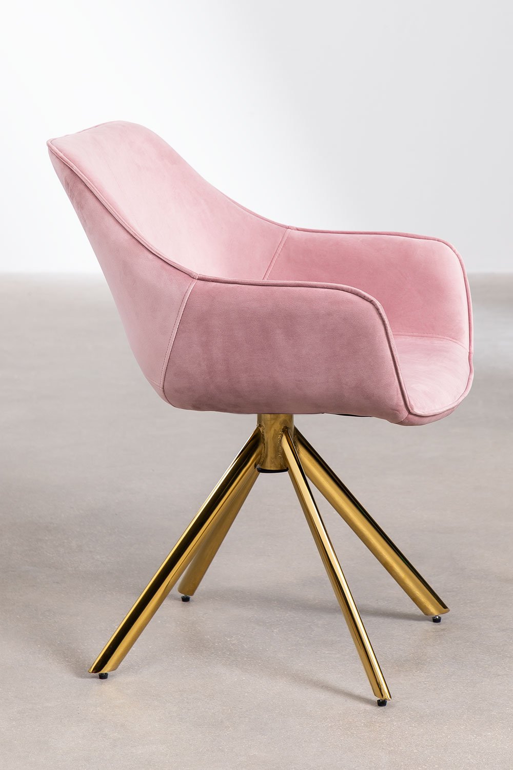 Set of 2 Velvet Dining Chairs LUCY, gallery image 2