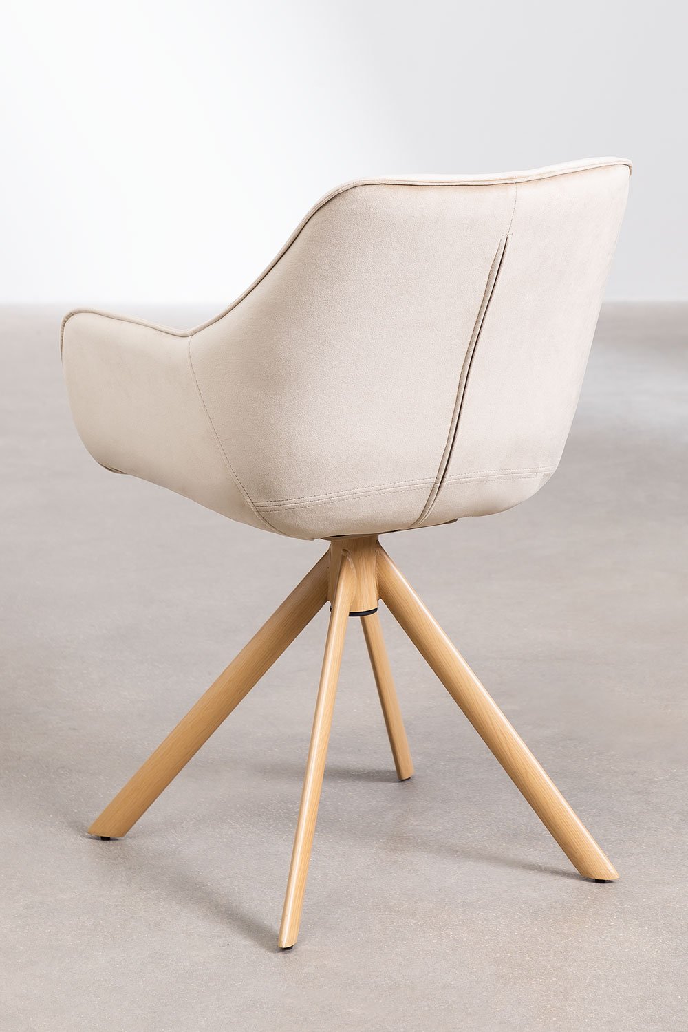 Set of 4 Velvet Dining Chairs LUCY, gallery image 3