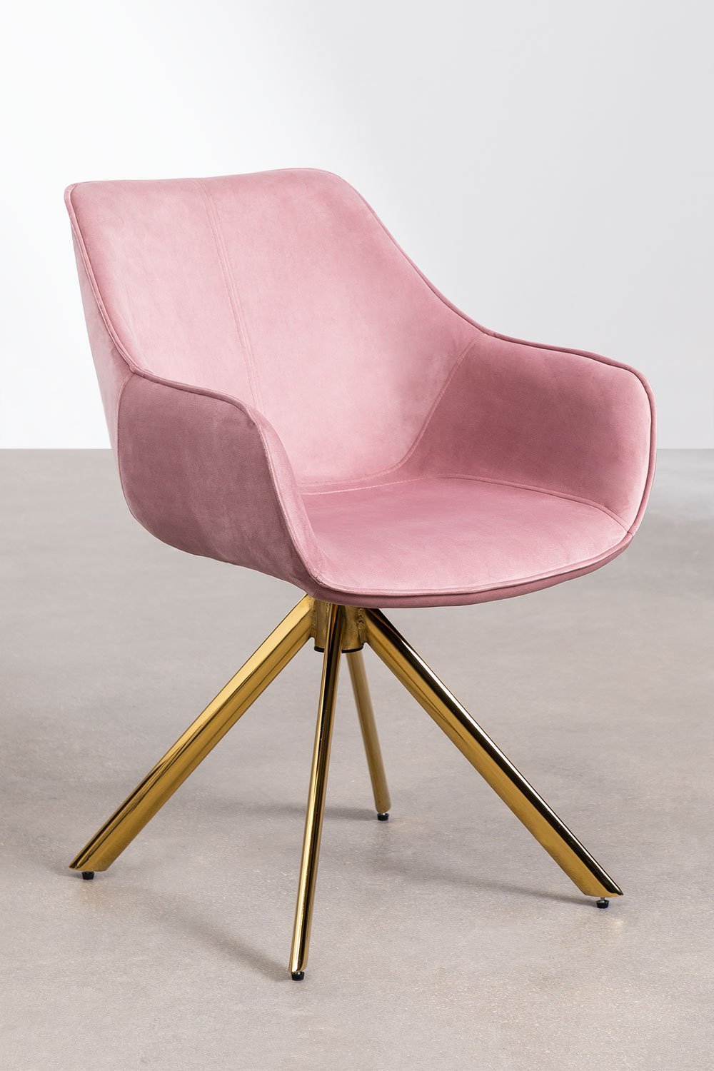 Set of 4 Velvet Dining Chairs LUCY, gallery image 1