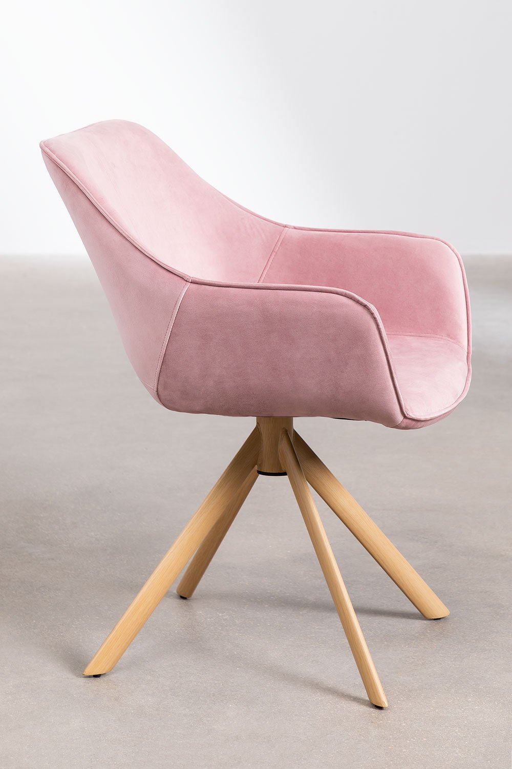 Set of 4 Velvet Dining Chairs LUCY, gallery image 2