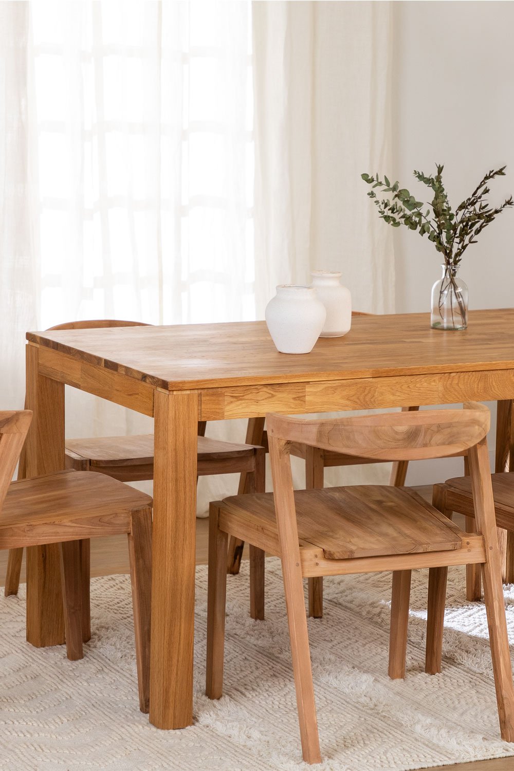 Rectangular Oak Dining Table (140x80 cm) Romer , gallery image 1