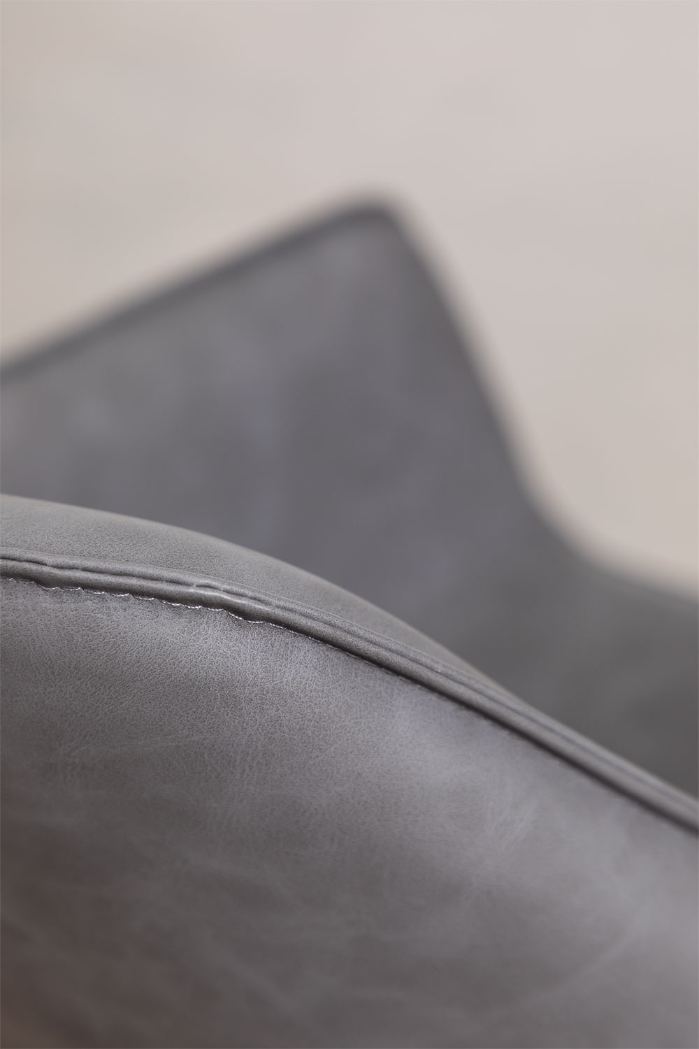 Set of 4 Leatherette Dining Chairs LUCY SKLUM