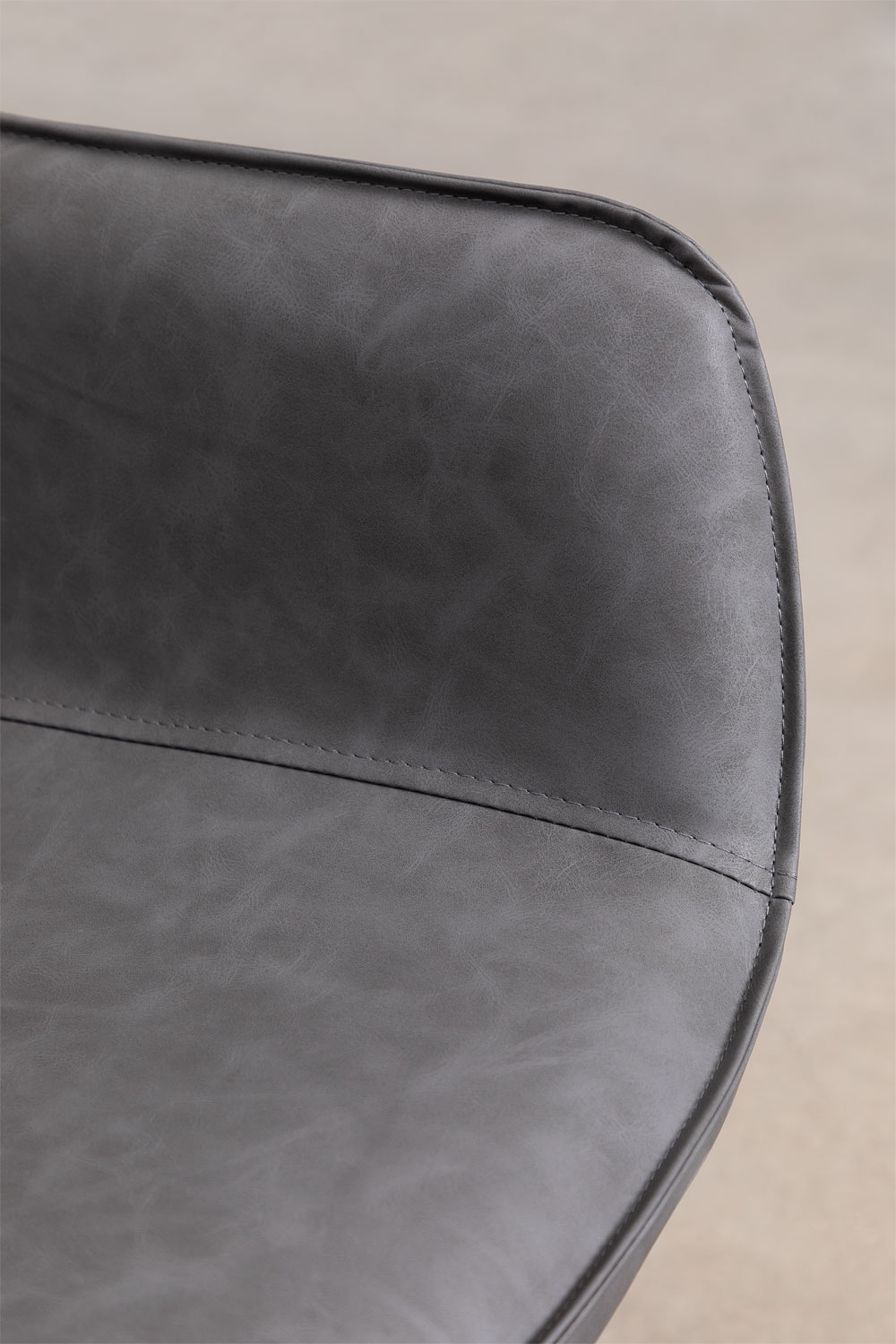 Set of 4 Leatherette Dining Chairs LUCY SKLUM