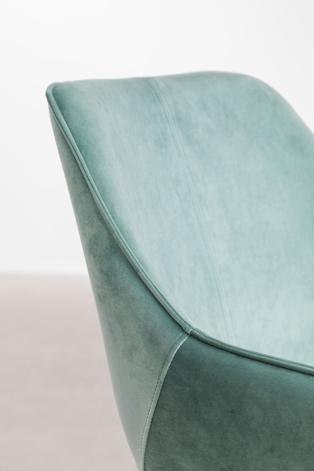 Lucy velvet office chair, gallery image 5