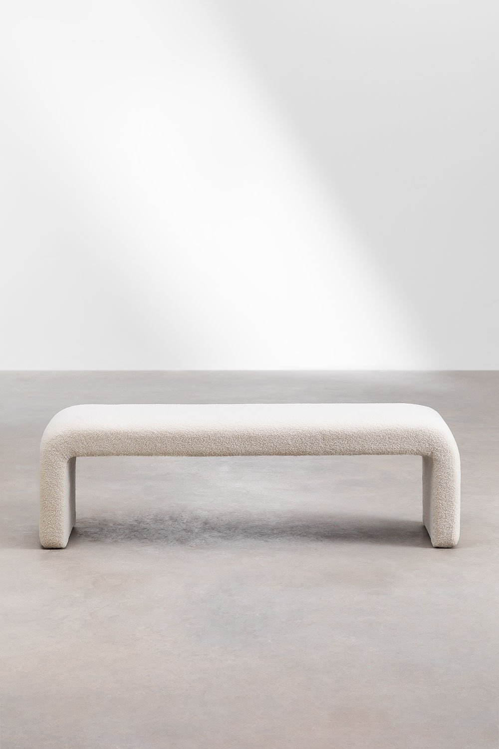 Carlise 155 cm bench in sherpa, gallery image 5
