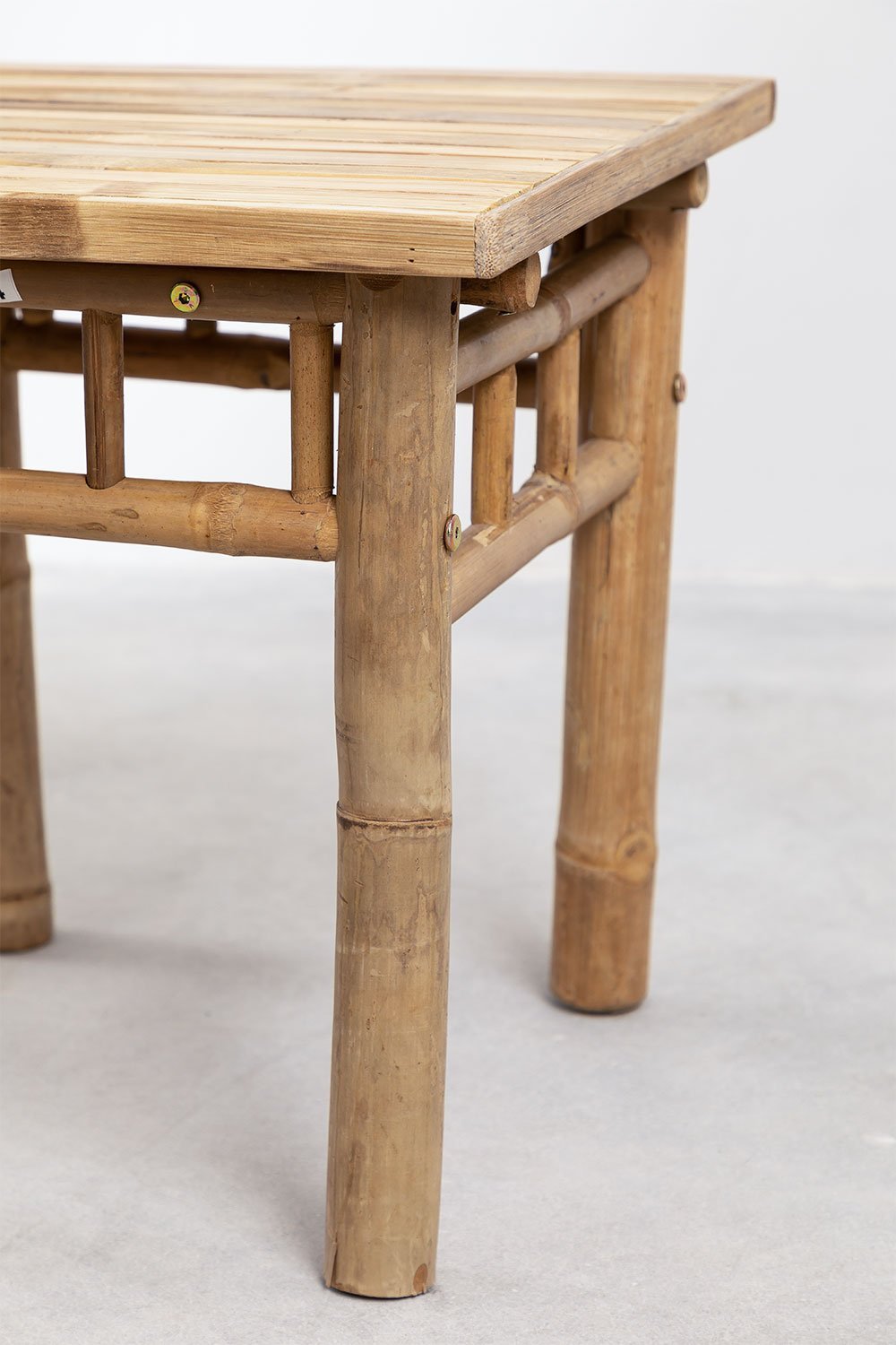 Square Garden Side Table 45x45 cm in Bamboo Jamaik, gallery image 4