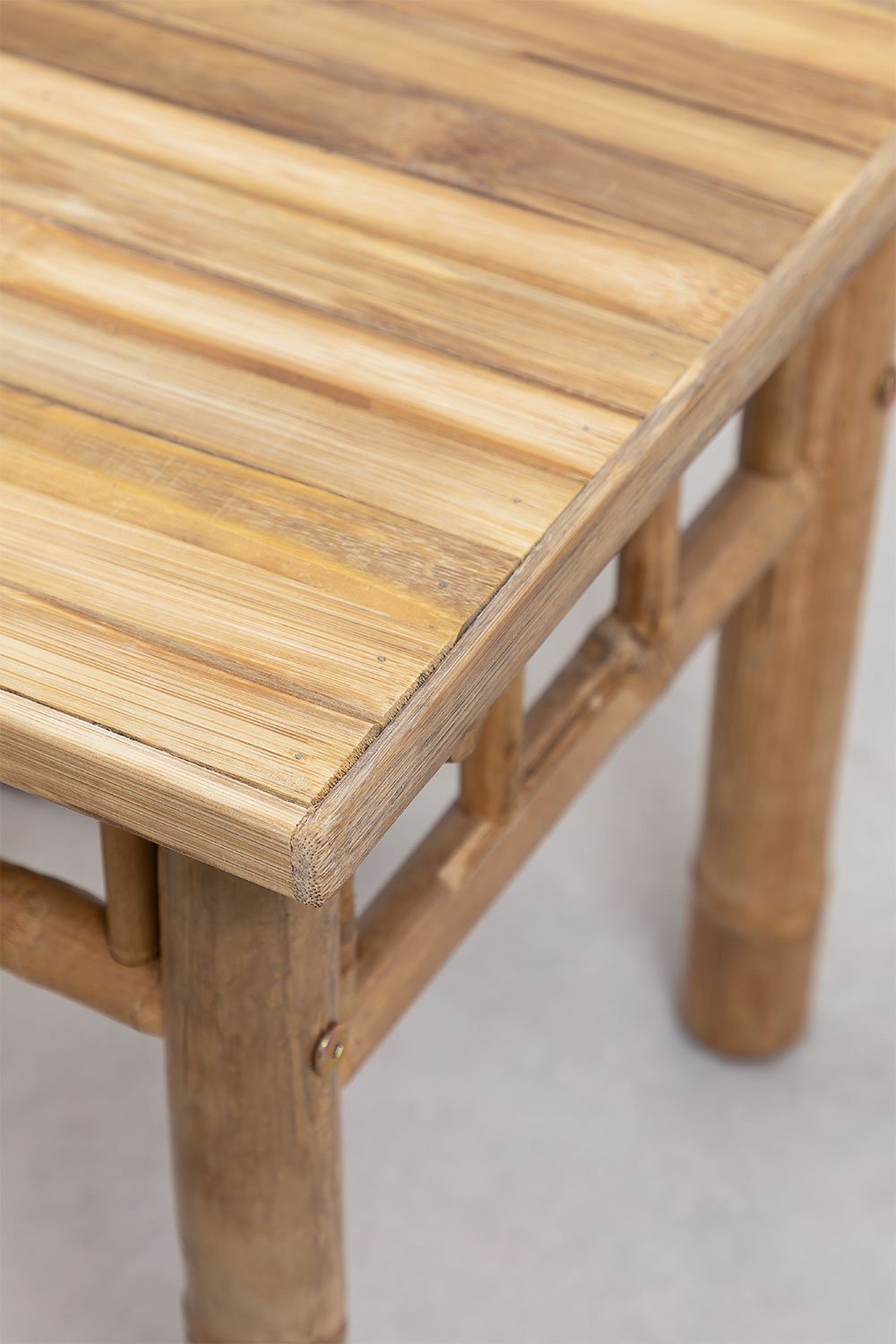 Square Garden Side Table 45x45 cm in Bamboo Jamaik, gallery image 5