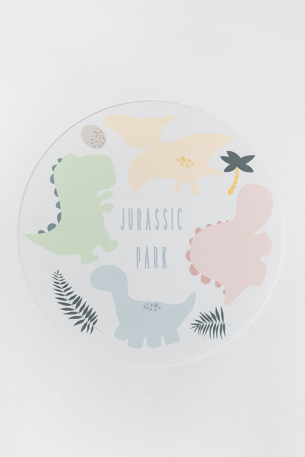 Round Individual Vinyl Placemat Dino Party Kids, gallery image 1